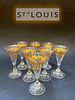 A Set Of Eight 19th C. French Saint Louis Wine Glasses