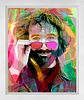 Jerry Garcia Original mixed media on canvas by David Lloyd Glover