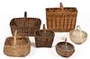 ASSORTED AMERICAN BASKETS, LOT OF SIX