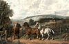 PORTRAIT OF A PLOUGH TEAM RETURNING HOME OIL PAINTING
