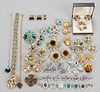 VINTAGE SARAH COVENTRY COSTUME JEWELRY, LOT OF 41