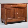 French Provincial Bone-Inlaid Fruitwood Side Cabinet