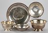 INTERNATIONAL SILVER CO. AND OTHER STERLING SILVER TABLE ARTICLES, LOT OF FIVE