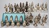 SAART BROS. AND OTHER WEIGHTED STERLING SILVER SALT AND PEPPER SHAKERS, LOT OF 30