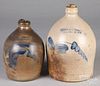 Two Williamsport, Pennsylvania stoneware jugs