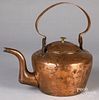 Boston copper kettle, 19th c.