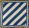 Streak of lightning patchwork quilt, early 20th c.