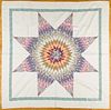 Lone star quilt, early 20th c.