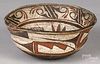Zuni Native American Indian polychromed bowl