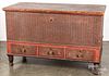 Pennsylvania painted blanket chest, dated 1835