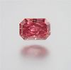 A Rare 0.22 Carat Radiant Cut Fancy Purplish Red Diamond,