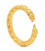 * An Ancient Gold Rams Head Bangle Bracelet, 26.50 dwts.
