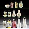ASSORTED GLASS SALT AND PEPPER SHAKERS, LOT OF 11,