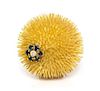An 18 Karat Yellow Gold Sapphire and Diamond "Sea Urchin" Brooch, Schlumberger for Tiffany & Co., Circa 1960, 29.50 dwts.