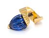 An 18 Karat Yellow Gold and Sapphire Wrap Ring, J. Vendome, Paris, 13.10 dwts.