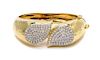An 18 Karat Yellow Gold and Diamond Bracelet, Sal Praschnik, Circa 1985, 50.50 dwts.