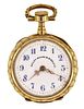 A lady's decorative gold pendant watch signed Bailey, Banks and Biddle