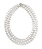 * An 18 Karat White Gold and Rock Crystal Necklace, 114.50 dwts.