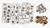 A lot of pocket and wrist watch movements and cases