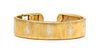 An 18 Karat Bicolor Gold "Germinato" Cuff Bracelet, M. Buccellati, 26.90 dwts.