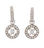 A Pair of 18 Karat White Gold and Diamond Earrings, 2.30 dwts.