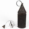 WROUGHT-IRON AND BRASS SPRING DOOR BELL