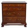 MID-ATLANTIC, PROBABLY PENNSYLVANIA, CHIPPENDALE WALNUT CHEST OF DRAWERS