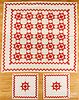 Set of three compass star quilts, 19th c.