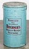 Large tin Hitchner's Oyster Cracker bin