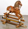 Hide covered rocking horse, 19th c.