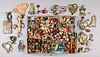 Group of vintage and antique Christmas ornaments