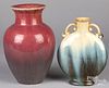 Two Fulper pottery vases