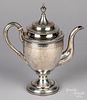 Bigelow, Kennard coin silver teapot