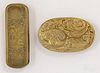 Two brass snuff boxes, 18th/19th c.