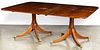 English mahogany double pedestal dining table