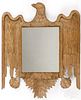 Carved pine eagle mirror, early 20th c.