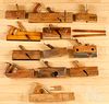 Twelve carpenters molding planes
