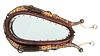 Leather Horse Collar Mirror H 29'' W 16''