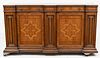 Carved Wood Console Cabinet H 40'' L 74.5'' Depth 20''