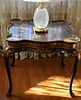 Maitland-Smith Chinoiserie Bird And Floral Decorated Table, H 25'' W 28'' L 28''