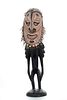 New Guinea Carved Wood Standing Figure H 37'' W 11''