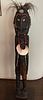 New Guinea  Tall Wood Standing Figure  1900, H 62'' W 11''