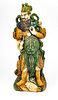 Chinese  Glazed Sancai Pottery Warlord C. 19th.c., H 20''