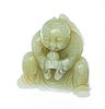 Chinese Carved Jade Figure, H 2.25'' W 2'' 87g