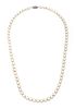 Cultured Pearl Necklace, 7.0mm L 21''