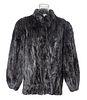 Women's Mink Fur Jacket, H 30'' Size: Large