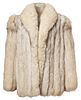 Women's Fox Fur Jacket, H 31'' Size: Medium