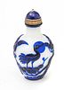 Chinese  Pekin Carved Glass Snuff Bottle C. 19th.c., H 2.7''