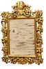 Important Florentine Hand Carved Wood Wall Mirror C. 19th.c., H 56'' W 41''