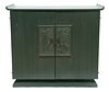 James Mont Style Painted Wood Cabinet H 32.75'' W 38'' Depth 18''